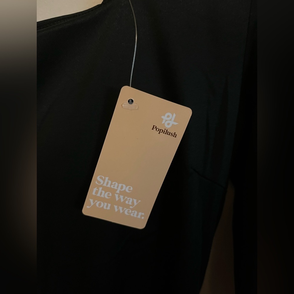 POPILUSH SQUARE NECK CONTOUR BODYSUIT - Picture 4 of 16